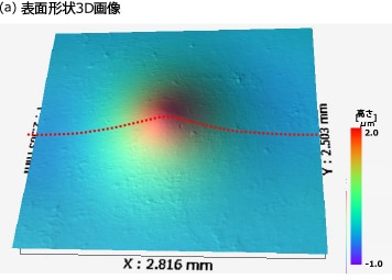 (a)表面形状3D画像